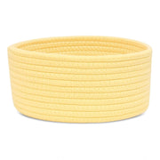 Generic Cotton 8x3 Inch Round 1 Pcs Bedside Organizer With Out Lid (Yellow)
