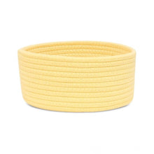 Generic Cotton 8x3 Inch Round 1 Pcs Bedside Organizer With Out Lid (Yellow)
