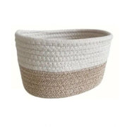 Generic Cotton Pack Of_1 Bathroom Storage Basket For Clothes (White)