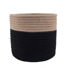 Generic Cotton Flower Pot With Out Lid (Beige-Black)