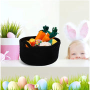 Generic Cotton Pack Of_1 Cat Basket 8x4 Inch Storage Basket For Clothes (Black)