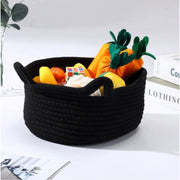 Generic Cotton Pack Of_1 Cat Basket 8x4 Inch Storage Basket For Clothes (Black)