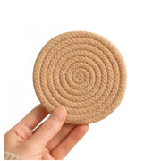 Generic Cotton Rope Drink Coasters 6 Pcs Set (Beige)