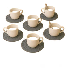 Generic Cotton Rope Drink Coasters 6 Pcs Set (Gray)