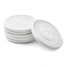 Generic Cotton Rope Drink Coasters 6 Pcs Set (White)