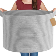 Generic Cotton Pack Of_1 14x12 Inch Storage Basket For Clothes With Out Lid (Gray)