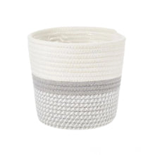 Generic Cotton Flower Pot With Out Lid (Gray-White)