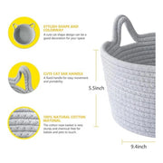 Generic Cotton Pack Of_1 Plain Cat Basket 9x5 Inch (Grey)