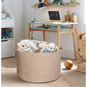 Generic Cotton Pack Of_1 14x12 Inch Storage Basket For Clothes With Out Lid (Kidi)