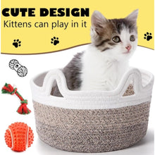 Generic Cotton Pack Of_1 Cat Basket 8x4 Inch Storage Basket For Clothes (Multicolor)
