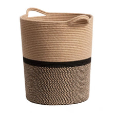 Generic Cotton Pack Of_1 12x14 Inch Laundry Storage Basket For Clothes (Multicolor)