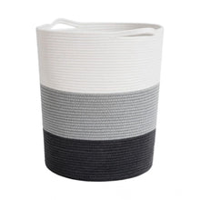 Generic Cotton Pack Of_1 12x14 Inch Laundry Storage Basket For Clothes (Multicolor)