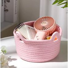 Generic Cotton Pack Of_1 Cat Basket 8x4 Inch Storage Basket For Clothes (Pink)