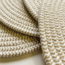 Generic Cotton Dining Table Round Placemat Mats Set of 4 (Beige-White)