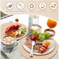 Generic Cotton Dining Table Round Placemat Mats Set of 4 (Cream)