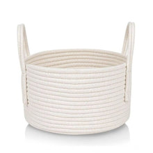Generic Cotton Pack Of_1 Basket 7x5 Inch Storage Basket For Clothes (White)