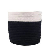 Generic Cotton Flower Pot With Out Lid (White-Black)