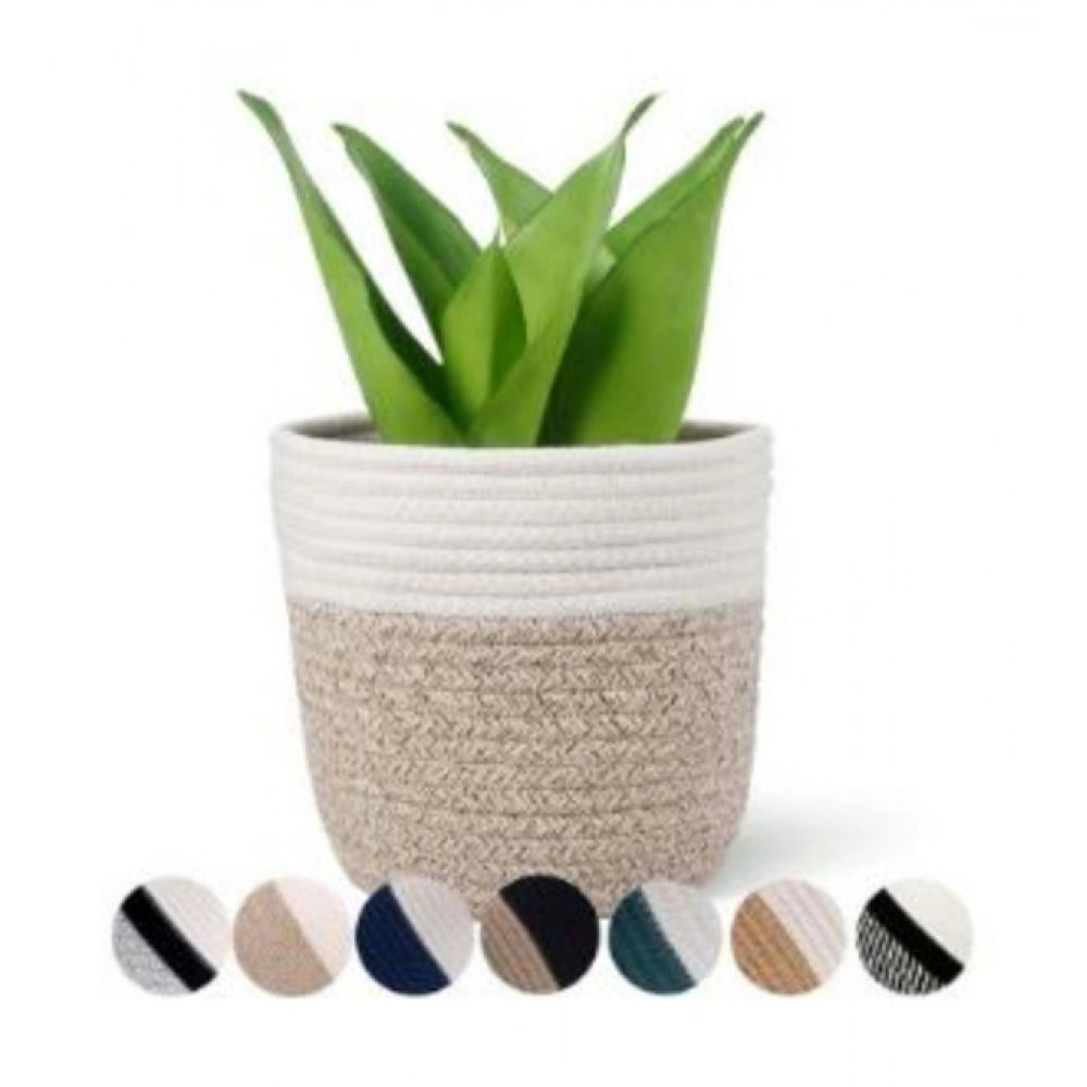 Generic Cotton Flower Pot With Out Lid (White-Kidi)