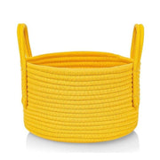 Generic Cotton Pack Of_1 Basket 7x5 Inch Storage Basket For Clothes (Yellow)