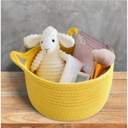 Generic Cotton Pack Of_1 Plain Cat Basket 9x5 Inch (Yellow)