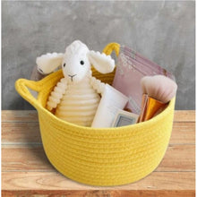Generic Cotton Pack Of_1 Plain Cat Basket 9x5 Inch (Yellow)