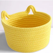 Generic Cotton Pack Of_1 Plain Cat Basket 9x5 Inch (Yellow)