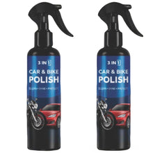Generic Pack of 2 3-in-1 Car and Bike Polish Spray Bottles 100 ML