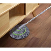 Generic Pack of 2 Microfiber Twist Mop for Floor Cleaning (Grey)