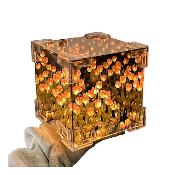 Generic Cube Tulip Lamp (Multicolor)