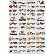 Generic Pack of 3 Kitchen Masala Sticker (Multicolor)