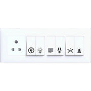 Generic Pack of 3 Switch Board Sticker (Black)