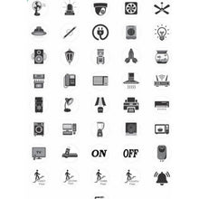 Generic Pack of 3 Switch Board Sticker (Black)