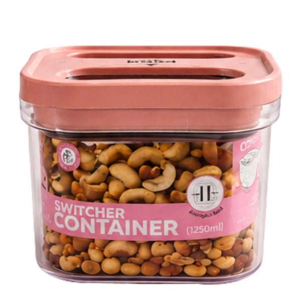 Generic Pack of 1 Switchers Airtight Storage Container Set 1250 ML (Pink)