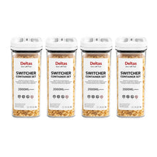 Generic Pack of 4 Switchers Airtight Storage Container Set 2000 ML (White)