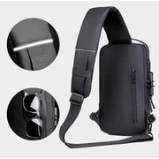 Generic Waterproof Sling Cross Backpack Bag (Black)