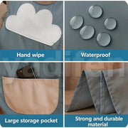 Generic Pack of 2 Kitchen Pocket Apron (Multicolor)