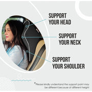 Generic Memory Foam Car Headrest Pillow (Black)