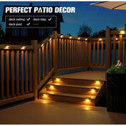 Generic Pack of 3 Stair Deck Solar Light (Black)