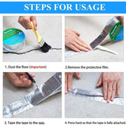 Generic Pack of 2 Aluminium Waterproof Foil Tape 2 Inch (Silver)