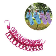 Generic Pack of 2 Nylon Cloth Drying Rope (Multicolor)