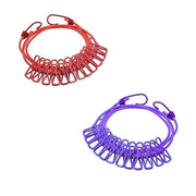 Generic Pack of 2 Nylon Cloth Drying Rope (Multicolor)