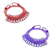 Generic Pack of 2 Nylon Cloth Drying Rope (Multicolor)