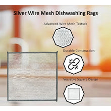 Generic Pack of 5 Stainless Steel Dishwash Scrub (Silver)