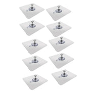Generic Pack of 10 Plastic Wall Hook (Multicolor)