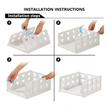 Generic Pack of 1 Plastic Foldable Stackable Storage Organizer (White)
