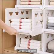 Generic Pack of 1 Plastic Foldable Stackable Storage Organizer (White)