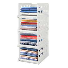 Generic Pack of 1 Plastic Foldable Stackable Storage Organizer (White)