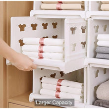 Generic Pack of 1 Plastic Foldable Stackable Storage Organizer (White)
