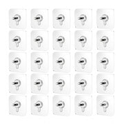 Generic Pack of 25 Acrylic-Metal Wall Hook (Multicolor)