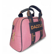 Generic Women's Polyurethane Textured Duffle Bag with Adjustable &amp; Removable Strap (Pink)